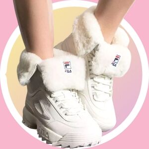Sz 9 FILA Disruptor Platform Sneaker Boots